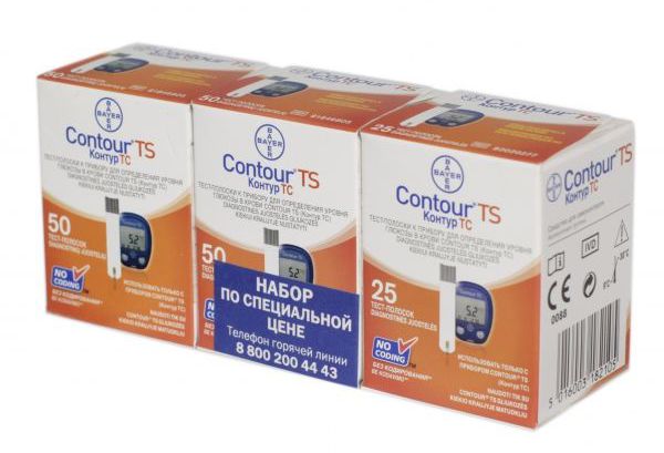 Тест-полоски для глюкометра CONTOUR TS №50х2 + №25 уп